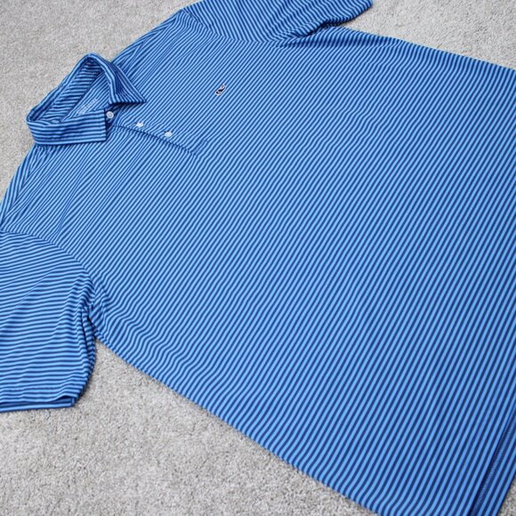 Vineyard Vines Polo Shirt Men XL Blue Polyester Stretch Performance S/S Pullover - Picture 6 of 14